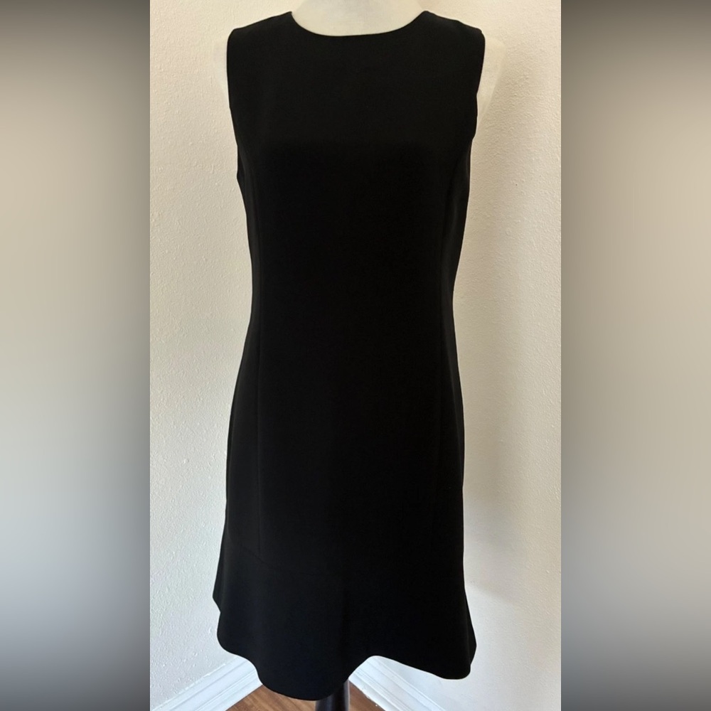 Theory Women’s Tailored Wiggle Pencil Fitted Cocktail Party Dress Black Sz 8